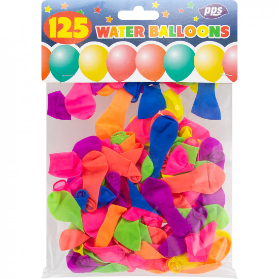 Party Balloons Water Bombs 125pcs/96 BALLOONS image