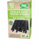 Party Straws Paper Cocktail Black 4.6x140mm 250pc/20 image