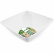 Plates Plastic Serving Bowls White 28cm sq 2pc/48 image