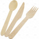 Cutlery Assorted Wooden Bio Degradable 24pcs/24 image