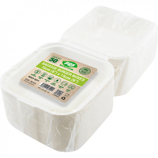 Food Box Bagasse 450ml 50pc/10 ECO CONTAINERS, ECO CONTAINERS image