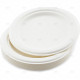 Plates Bagasse White 18cm 20pc/20 PLATES & BOWLS image